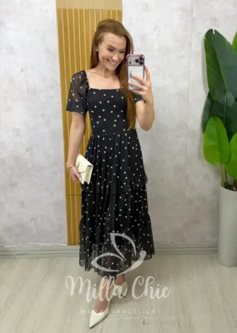 Milla Chic - Vestido Adriana - Preto