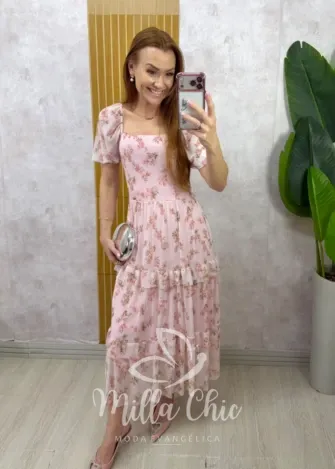 Milla Chic - Vestido Adriana - Rosa