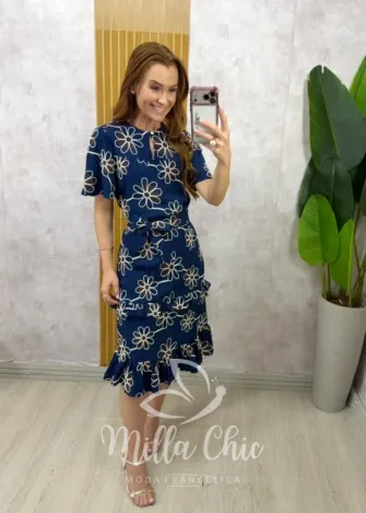 Milla Chic - Vestido Carmen – Viscolinho Bordado