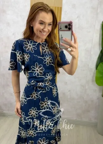 Milla Chic - Vestido Carmen – Viscolinho Bordado