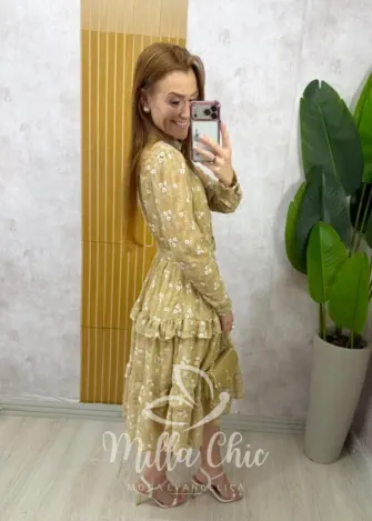 Milla Chic - Vestido Gisele em Chiffon bordado