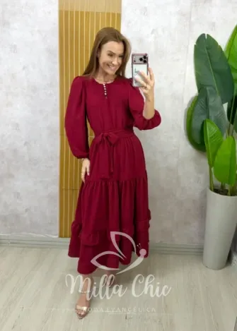 Milla Chic - Vestido Kátia - Cereja