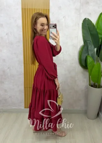 Milla Chic - Vestido Kátia - Cereja