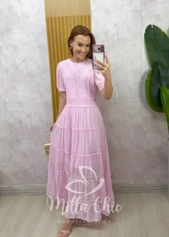 Milla Chic - Vestido Marisa - Rosa