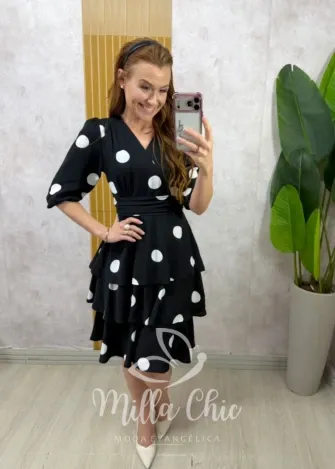 Milla Chic - Vestido Thaisa - Preto