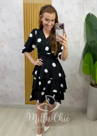 Milla Chic - Vestido Thaisa - Preto