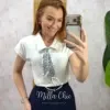 Milla Chic – Blusa Helô – Branca Milla Chic - Blusa Helô - Branca