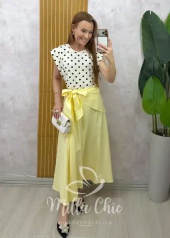 Milla Chic - Blusa Morina em Viscolycra póa