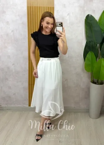 Milla Chic - Blusa Poliana - Preta