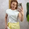 Milla Chic - Blusa Simone em cetim bordada - Azul (cópia)