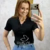 Milla Chic - Blusa Yolanda Tricot modal - Branca (cópia)