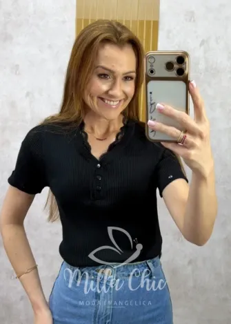 Milla Chic - Blusa Yolanda Tricot modal - Branca (cópia)
