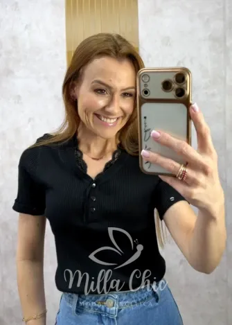 Milla Chic - Blusa Yolanda Tricot modal - Branca (cópia)