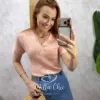 Milla Chic - Blusa Yolanda Tricot modal - Preta (cópia)