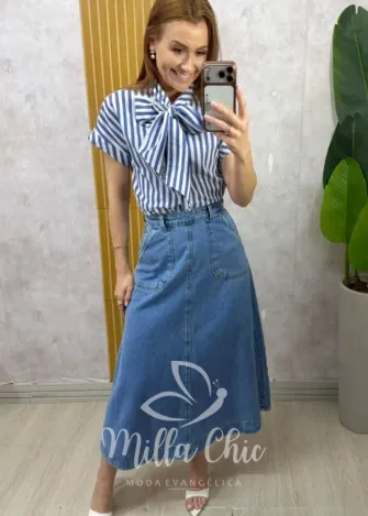 Milla Chic - Camisa Margot - Azul