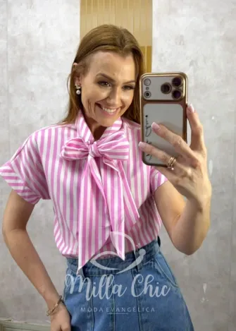 Milla Chic - Camisa Margot - Rosa