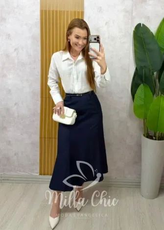 Milla Chic - Camisa Suzana ✨- Manteiga (cópia)