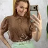 Milla Chic - Camisa Tatiane em Lese - Branca (cópia)