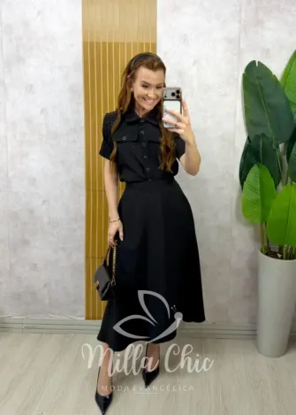 Milla Chic - Conjunto Milene em alfaiataria - Manteiga (cópia)