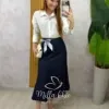 Milla Chic – Saia Gerusa -Alfaiataria com Cinto e Lenço Milla Chic - Saia Gerusa -Alfaiataria com Cinto e Lenço