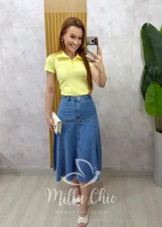 Milla Chic - Saia Jeans Sônia (cópia)