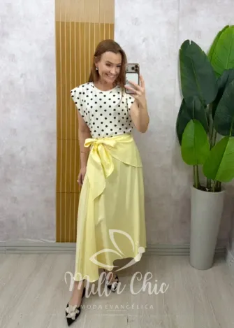 Milla Chic - Saia Mariana - Manteiga