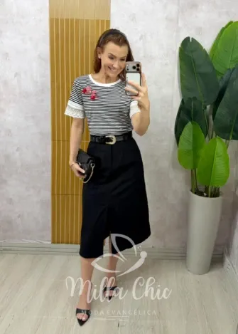 Milla Chic - Saia Marluci - Bege (cópia)