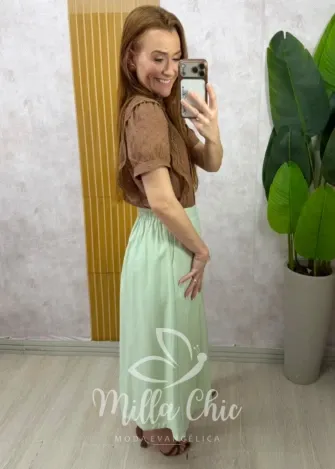 Milla Chic - Saia Naiara em Linho