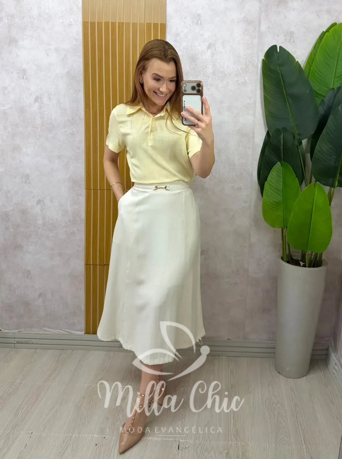 Milla Chic – Saia Naiara em Linho – Azul (cópia) Milla Chic - Saia Naiara em Linho - Azul (cópia)
