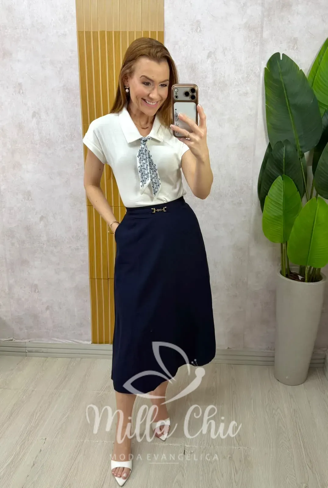 Milla Chic – Saia Naiara em Linho – Menta (cópia) Milla Chic - Saia Naiara em Linho - Menta (cópia)