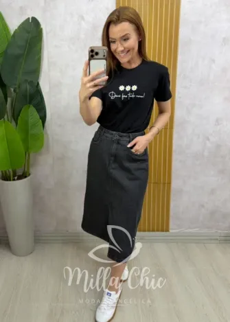 Milla Chic - T-Shirt Deus Faz Tudo Novo — 100% Algodão