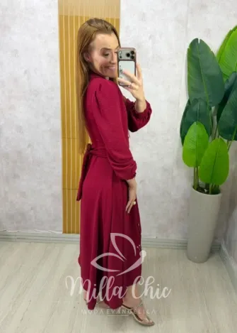 Milla Chic - Vestido Eleonor - Cereja