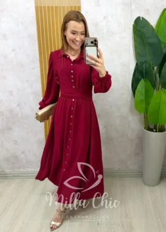 Milla Chic - Vestido Eleonor - Cereja