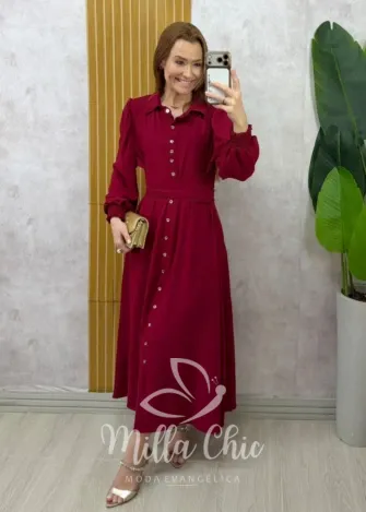 Milla Chic - Vestido Eleonor - Cereja