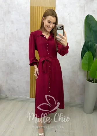 Milla Chic - Vestido Eleonor - Cereja