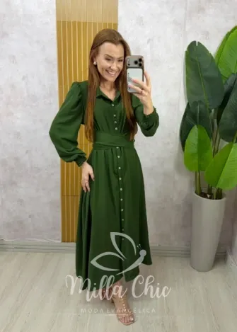 Milla Chic - Vestido Eleonor - Marrom (cópia)