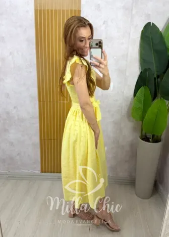 Milla Chic - Vestido Francielle - Manteiga