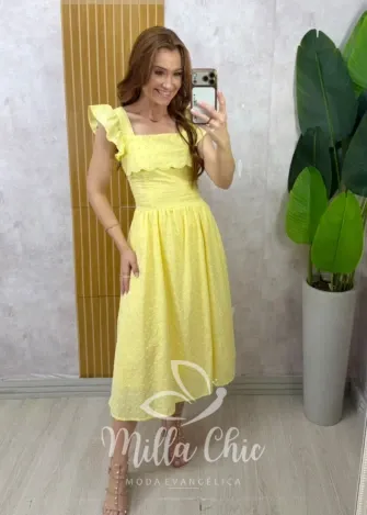 Milla Chic - Vestido Francielle - Manteiga
