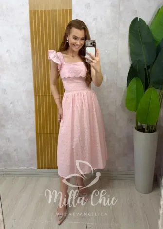 Milla Chic - Vestido Francielle - Manteiga (cópia)