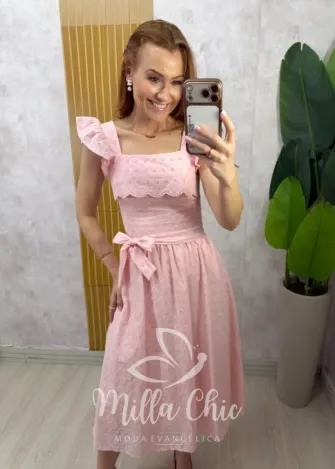 Milla Chic - Vestido Francielle - Manteiga (cópia)