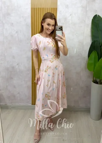 Milla Chic - Vestido Giovana - Rosa