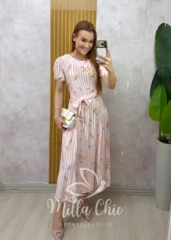 Milla Chic – Vestido Giovana – Rosa Milla Chic - Vestido Giovana - Rosa