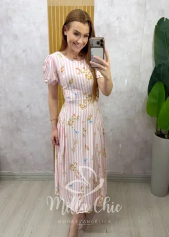 Milla Chic - Vestido Giovana - Rosa