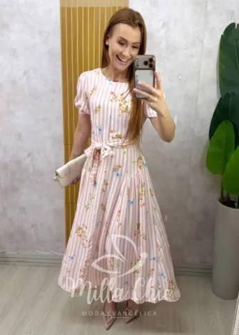 Milla Chic - Vestido Giovana - Rosa