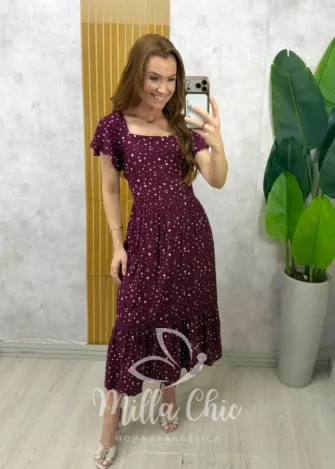 Milla Chic – Vestido Greta em viscosarja – Lilás (cópia) Milla Chic - Vestido Greta em viscosarja - Lilás (cópia)