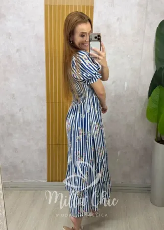 Milla Chic - Vestido Idalina - Azul