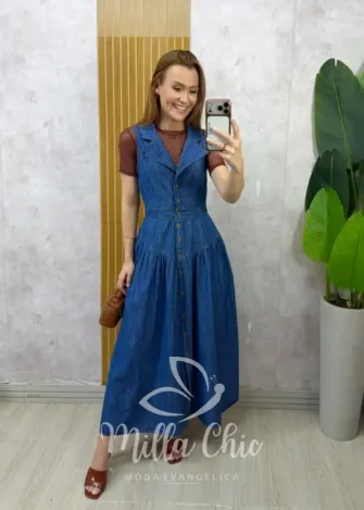 Milla Chic - Vestido Jeans Jaqueline