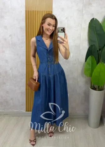 Milla Chic - Vestido Jeans Jaqueline