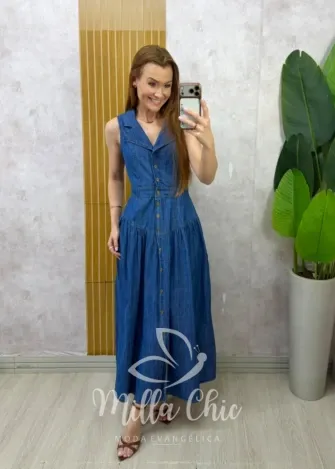 Milla Chic - Vestido Jeans Jaqueline