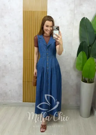 Milla Chic - Vestido Jeans Jaqueline